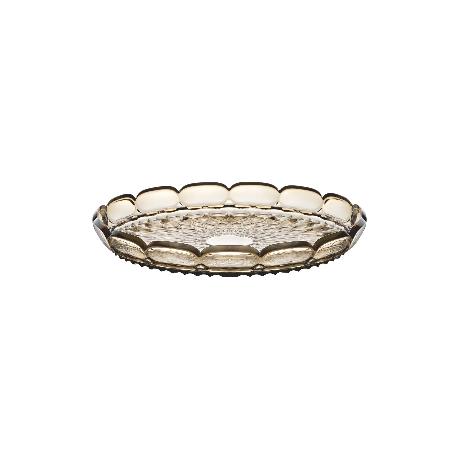 128601STE282_7807195b-f608-4a10-896f-68dd6b6c694c Guzzini - Vassoio tondo piccolo Vanity smoke - immagine 1