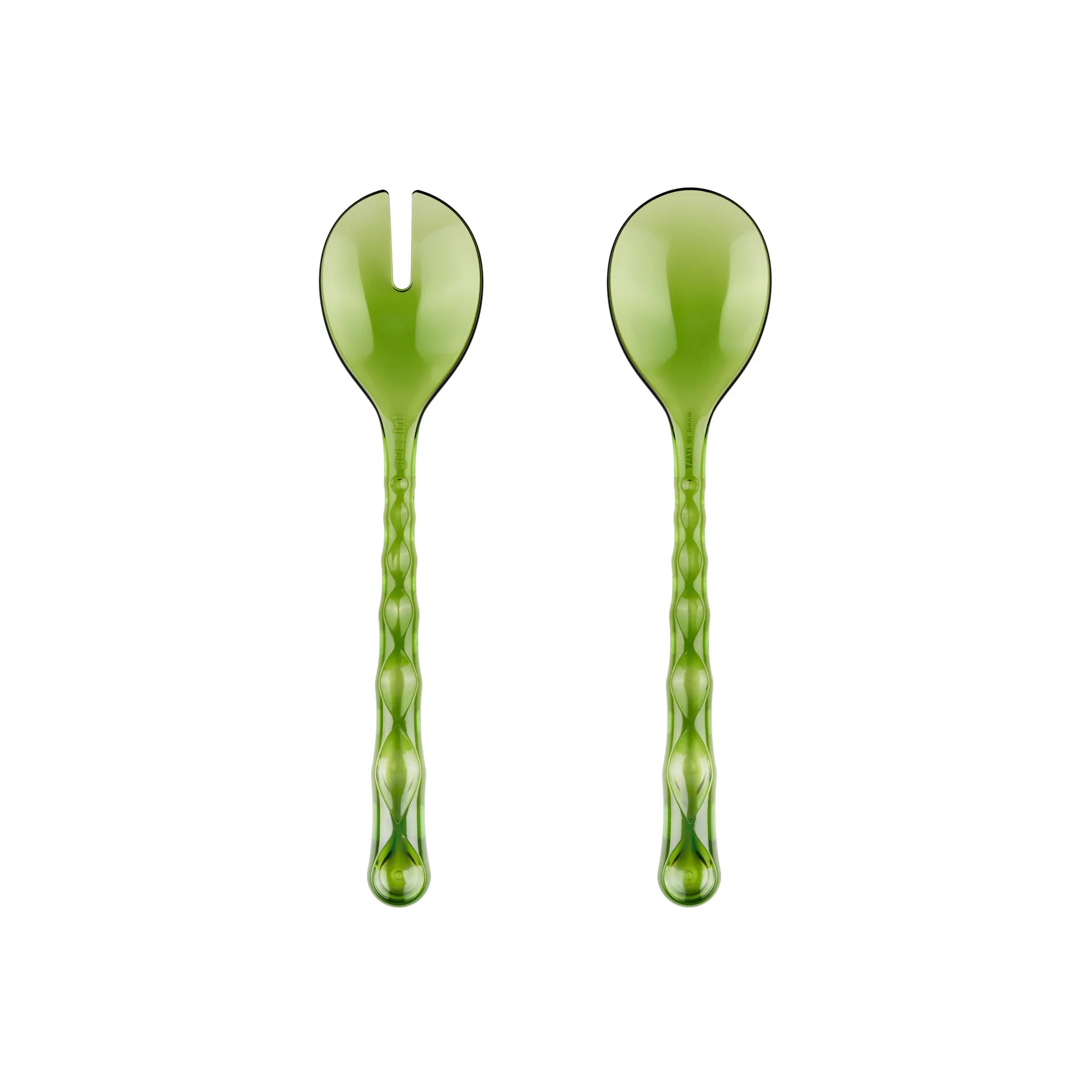 129600AC13 Guzzini - Posate insalata Vanity water lily green - immagine 1