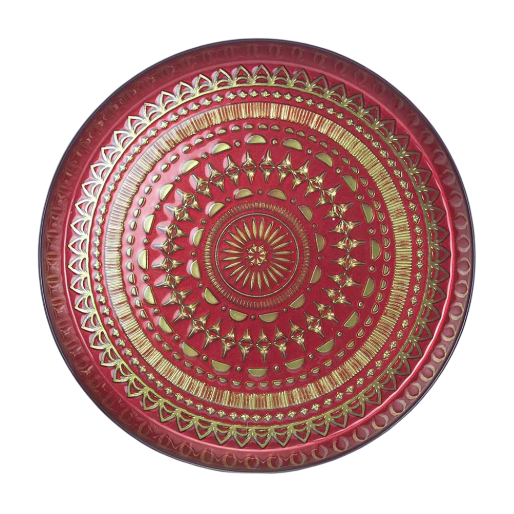 1_97b20875-37ae-4a93-8760-411a60eb0257 Fade Maison - Centrotavola rosso/oro - immagine 1