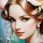 Mauro Ferretti - Dipinto su tela laccato fantasy con cornice B - immagine 2