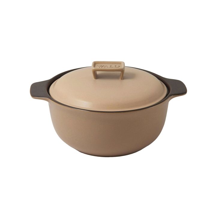 36fc814ddb3a1200a168840fe773b6c5a9e3e68d7a0a89adfd69c10566addefc Wald & co - Pentola con coperchio tortora - immagine 1