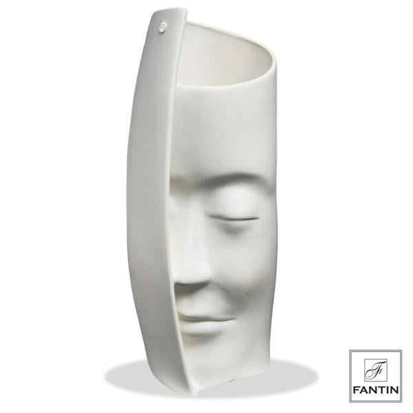 60222B_0_pr Fantin argenti - Vaso Ceramica Volto Bianco - immagine 1