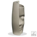 Fantin argenti -Vaso Ceramica Volto Tortora