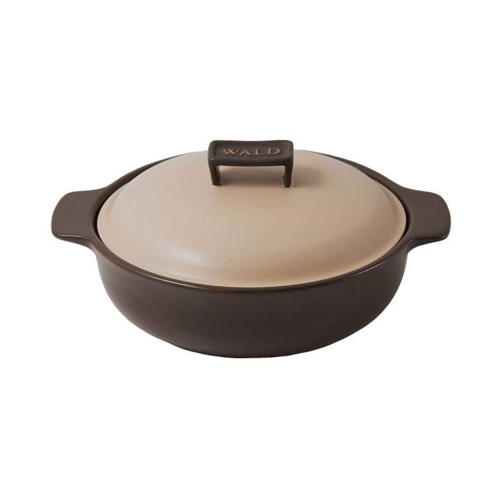 8600865059b696c045e5a615bfe3558576db886c69061b3a5789d25d5575227a Wald & Co - Tegame con coprchio colantracite 27,5 - immagine 1