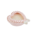 Le Stelle - Candela Cuore Porcellana Rosa 11x10x4,5cm - immagine 2