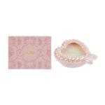 Le Stelle - Candela Cuore Porcellana Rosa 11x10x4,5cm - immagine 3