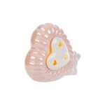 Le Stelle - Cuore Rosa Led Porcellana 13x6x10,5cm - immagine 2