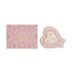 Le Stelle - Cuore Rosa Led Porcellana 13x6x10,5cm - immagine 3