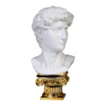 Remaf - David Mezzobusto In Marmo Su Capitello