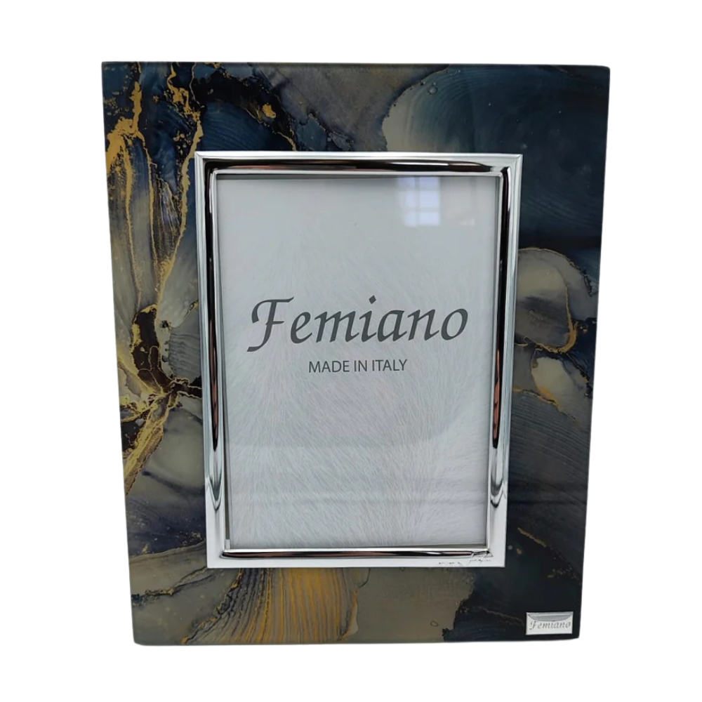 Progetto_senza_titolo_3 Femiano - Cornice portafoto blu ed oro collezione Ocean - immagine 1