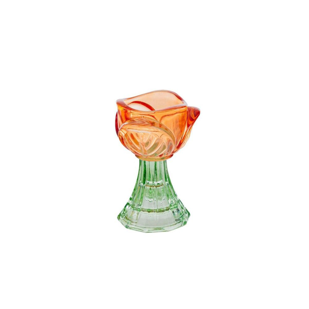 Progettosenzatitolo-2026-03-17T111119.908 Le Stelle - Portacandele Tulipano Vetro Colorato 3Ass. 6,5xh. 9cm - immagine 1