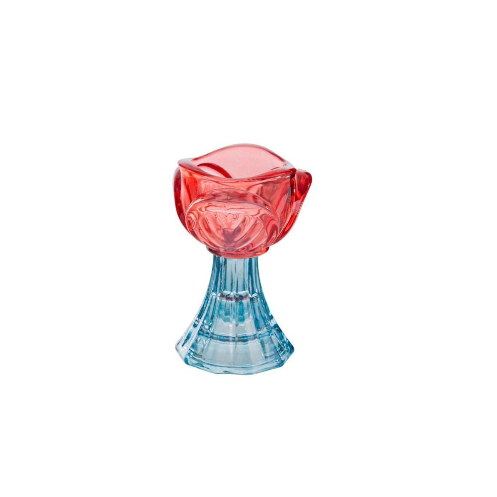 Progettosenzatitolo-2026-03-17T111344.954 Le Stelle - Portacandele Tulipano Vetro Colorato 3Ass. 6,5xh. 9cm - immagine 1