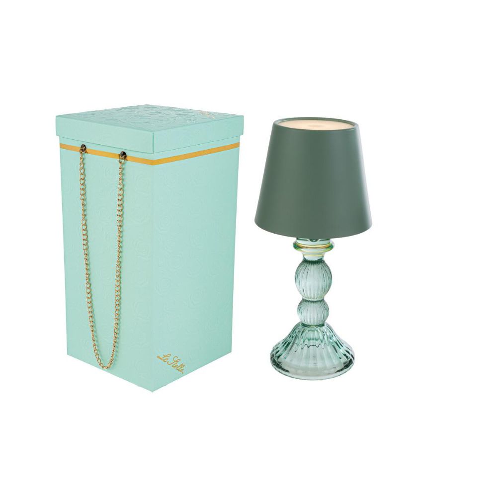 Progettosenzatitolo-2026-03-18T163238.366 Le Stelle - Lampada Drim Vetro Menta d. 11xh. 24,5cm - immagine 1