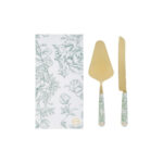 Le Stelle - Set 2 PZ Taglia Torta Decorazione Verde 28cm - immagine 2
