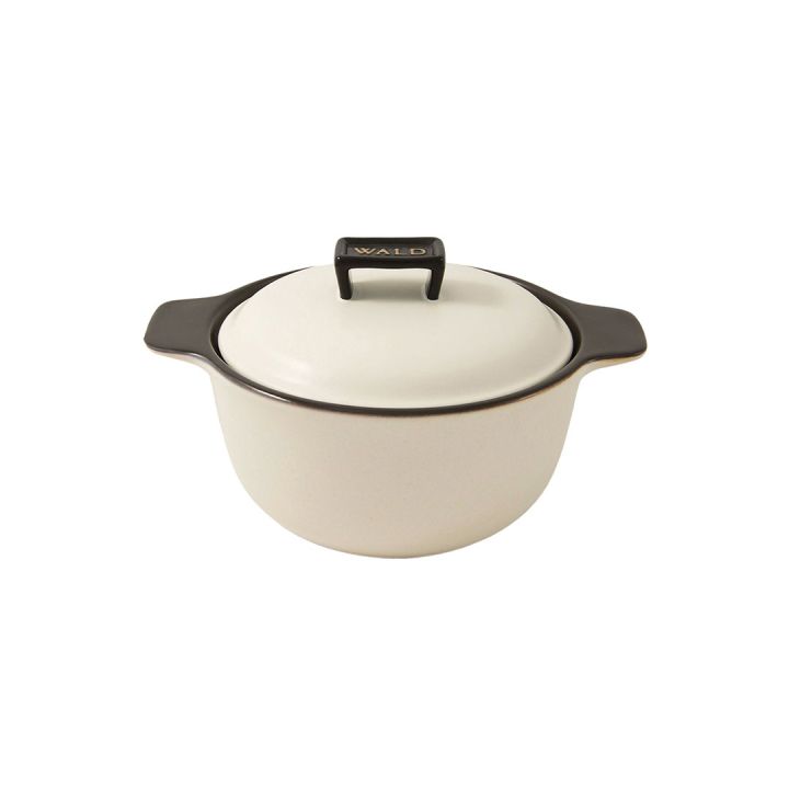 c86e25e5bb6295a454b65fc087944e3a45ceded30d50e1446df8642015053837 Wald & co - Pentola con coperchio bianco - immagine 1