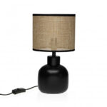 Versa - Lampada pulsante nera