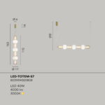 Luce design - Sospensione Led Totem S7 - immagine 5